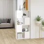 White glossy space divider shelf 60x24x124.5 cm by vidaXL, Bookcases and shelves - Ref: Foro24-809086, Price: 51,29 €, Discou...