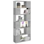 Concrete gray plywood separator bookcase 80x24x186 cm by vidaXL, Bookcases and shelves - Ref: Foro24-809156, Price: 79,82 €, ...