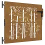 Corten steel garden gate bamboo design 85x75 cm by vidaXL, garden gates - Ref: Foro24-153232, Price: 118,89 €, Discount: %