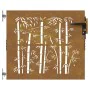 Corten steel garden gate bamboo design 85x75 cm by vidaXL, garden gates - Ref: Foro24-153232, Price: 118,89 €, Discount: %