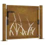 Corten steel garden gate grass design 105x105 cm by vidaXL, garden gates - Ref: Foro24-153173, Price: 198,91 €, Discount: %