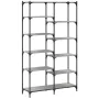 Sonoma gray engineered iron and wood shelving 100x32x170 cm by vidaXL, Bookcases and shelves - Ref: Foro24-832791, Price: 100...