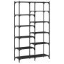 Black engineered iron and wood shelf 100x32x170 cm by vidaXL, Bookcases and shelves - Ref: Foro24-832788, Price: 101,40 €, Di...