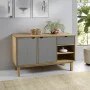 OTTA Sideboard aus massivem Kiefernholz braun und grau 114x43x73,5 cm von vidaXL, Sideboards - Ref: Foro24-351301, Preis: 171...