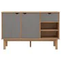 OTTA Sideboard aus massivem Kiefernholz braun und grau 114x43x73,5 cm von vidaXL, Sideboards - Ref: Foro24-351301, Preis: 171...