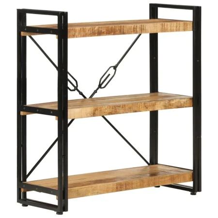 3-height iron and solid mango wood shelf 77x30x80cm by vidaXL, Bookcases and shelves - Ref: Foro24-351106, Price: 131,33 €, D...