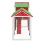 Solid red pine wood chicken coop 193x65x117 cm by vidaXL, Cages and habitats for small animals - Ref: Foro24-172235, Price: 1...