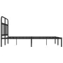 Bed frame with black metal headboard 150x200 cm by vidaXL, Beds and slatted bases - Ref: Foro24-352580, Price: 136,58 €, Disc...