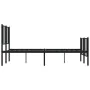 Bed frame with headboard and footboard black metal 120x190 cm by vidaXL, Beds and slatted bases - Ref: Foro24-352495, Price: ...