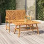 2-piece solid acacia wood garden furniture set by vidaXL, garden benches - Ref: Foro24-362235, Price: 153,51 €, Discount: %