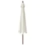 Garden umbrella with sand-colored wooden pole 400x273 cm by vidaXL, Umbrellas - Ref: Foro24-363175, Price: 126,00 €, Discount: %