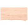 Untreated solid oak wood wall shelf 100x50x(2-4) cm by vidaXL, Shelves and shelves - Ref: Foro24-363567, Price: 77,59 €, Disc...