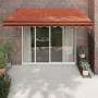 Automatic retractable awning in orange and brown, 3x2.5 meters. by vidaXL, Awnings - Ref: Foro24-3154516, Price: 360,71 €, Di...