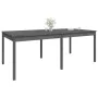 Solid gray pine garden table 203.5x100x76 cm by vidaXL, Garden tables - Ref: Foro24-823985, Price: 182,27 €, Discount: %