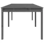 Solid gray pine garden table 203.5x100x76 cm by vidaXL, Garden tables - Ref: Foro24-823985, Price: 182,27 €, Discount: %