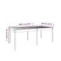 Solid gray pine garden table 203.5x100x76 cm by vidaXL, Garden tables - Ref: Foro24-823985, Price: 182,27 €, Discount: %