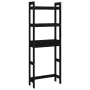 Bathroom shelf solid black pine wood 63x26x171 cm by vidaXL, Towel racks - Ref: Foro24-824662, Price: 84,29 €, Discount: %