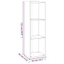 TV-Schrank/Regal aus geräuchertem Eichenholz, 36 x 30 x 114 cm von vidaXL, Bücherregale und Regale - Ref: Foro24-826655, Prei...