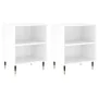 Nightstands 2 pcs glossy white engineered wood 40x30x50 cm by vidaXL, Nightstands - Ref: Foro24-826769, Price: 42,24 €, Disco...