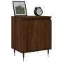 Brown oak engineered wood bedside table 40x30x50 cm by vidaXL, Nightstands - Ref: Foro24-826826, Price: 35,77 €, Discount: %