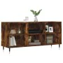 Smoked oak engineered wood TV cabinet 103.5x30x50 cm by vidaXL, TV Furniture - Ref: Foro24-826985, Price: 54,32 €, Discount: %