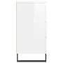 Aparador de madera contrachapada blanco brillante 60x35x70 cm de vidaXL, Aparadores - Ref: Foro24-827190, Precio: 74,55 €, De...