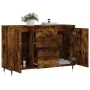 Smoked oak engineered wood sideboard 104x35x70 cm by vidaXL, Sideboards - Ref: Foro24-827201, Price: 88,64 €, Discount: %