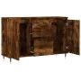 Smoked oak engineered wood sideboard 104x35x70 cm by vidaXL, Sideboards - Ref: Foro24-827201, Price: 88,64 €, Discount: %