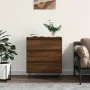 Oak brown plywood sideboard 60x35x70 cm by vidaXL, Sideboards - Ref: Foro24-827187, Price: 64,66 €, Discount: %