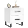 Glossy white engineered wood bedside table 40x35x47.5cm by vidaXL, Nightstands - Ref: Foro24-827360, Price: 53,39 €, Discount: %