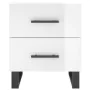 Glossy white engineered wood bedside table 40x35x47.5cm by vidaXL, Nightstands - Ref: Foro24-827360, Price: 53,39 €, Discount: %