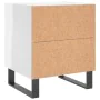 Glossy white engineered wood bedside table 40x35x47.5cm by vidaXL, Nightstands - Ref: Foro24-827360, Price: 53,39 €, Discount: %