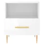 Glossy white engineered wood bedside table 40x35x47.5cm by vidaXL, Nightstands - Ref: Foro24-827408, Price: 43,38 €, Discount: %