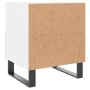 White engineered wood bedside table 40x35x47.5 cm by vidaXL, Nightstands - Ref: Foro24-827484, Price: 48,19 €, Discount: %