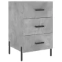 Concrete gray engineered wood bedside table 40x40x66 cm by vidaXL, Nightstands - Ref: Foro24-827672, Price: 68,38 €, Discount: %