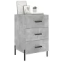 Concrete gray engineered wood bedside table 40x40x66 cm by vidaXL, Nightstands - Ref: Foro24-827672, Price: 68,38 €, Discount: %