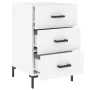 White engineered wood bedside table 40x40x66 cm by vidaXL, Nightstands - Ref: Foro24-827660, Price: 70,07 €, Discount: %