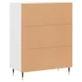 Weißes Sideboard aus Holzwerkstoff, 69,5 x 34 x 90 cm von vidaXL, Sideboards - Ref: Foro24-827700, Preis: 75,85 €, Rabatt: %