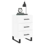 White engineered wood bedside table 40x40x66 cm by vidaXL, Nightstands - Ref: Foro24-827684, Price: 67,22 €, Discount: %