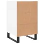 White engineered wood bedside table 40x40x66 cm by vidaXL, Nightstands - Ref: Foro24-827684, Price: 67,22 €, Discount: %