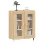 Aparador de madera de ingeniería roble Sonoma 69,5x34x90 cm de vidaXL, Aparadores - Ref: Foro24-827767, Precio: 88,08 €, Desc...