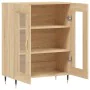 Aparador de madera de ingeniería roble Sonoma 69,5x34x90 cm de vidaXL, Aparadores - Ref: Foro24-827767, Precio: 88,08 €, Desc...