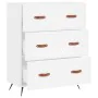 Weiße Kommode aus Holzwerkstoff, 69,5 x 34 x 90 cm von vidaXL, Schubladen - Ref: Foro24-827820, Preis: 102,31 €, Rabatt: %