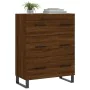 Oak brown engineered wood sideboard 69.5x34x90 cm by vidaXL, Sideboards - Ref: Foro24-827883, Price: 107,98 €, Discount: %