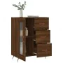 Aparador de madera de ingeniería marrón roble 69,5x34x90 cm de vidaXL, Aparadores - Ref: Foro24-828019, Precio: 93,55 €, Desc...