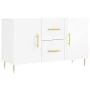 Glossy white engineered wood sideboard 100x36x60 cm by vidaXL, Sideboards - Ref: Foro24-828158, Price: 120,95 €, Discount: %