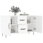 Weißes Sideboard aus Holzwerkstoff, 100 x 36 x 60 cm von vidaXL, Sideboards - Ref: Foro24-828164, Preis: 92,79 €, Rabatt: %