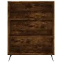 Engineered wood smoked oak bookshelf 69.5x32.5x90 cm by vidaXL, Bookcases and shelves - Ref: Foro24-828337, Price: 54,32 €, D...