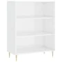 Glossy white engineered wood shelf 69.5x32.5x90 cm by vidaXL, Bookcases and shelves - Ref: Foro24-828350, Price: 58,24 €, Dis...