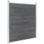 Fence set 5 square + 1 oblique WPC gray 965x186 cm by vidaXL, fence panels - Ref: Foro24-3053237, Price: 1,00 €, Discount: %